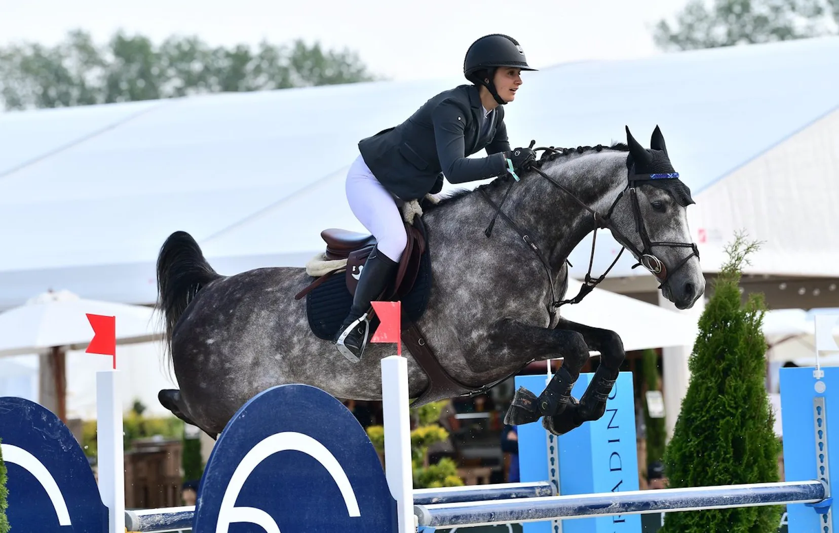 Camille Condé-Ferreira et Flash du Puits à Cabourg Classic