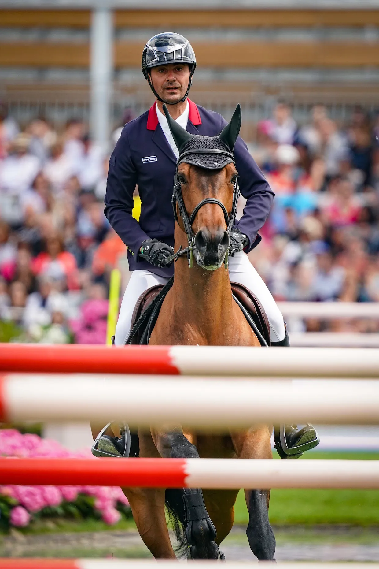 Nicolas Delmotte et Denerys du Montceau lors du Derby. 