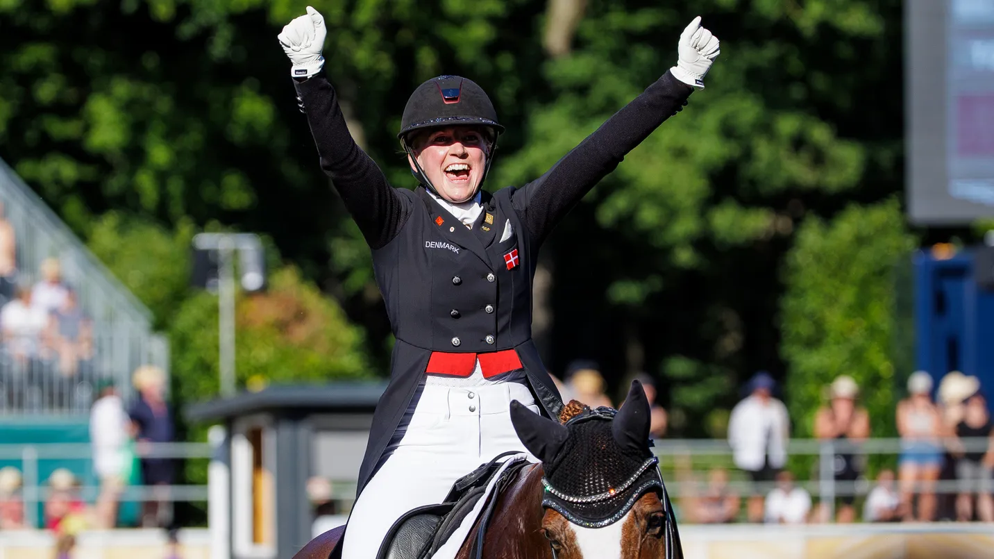 Nanna Skodborg Merrald était plus que réjouie de monter sur le podium