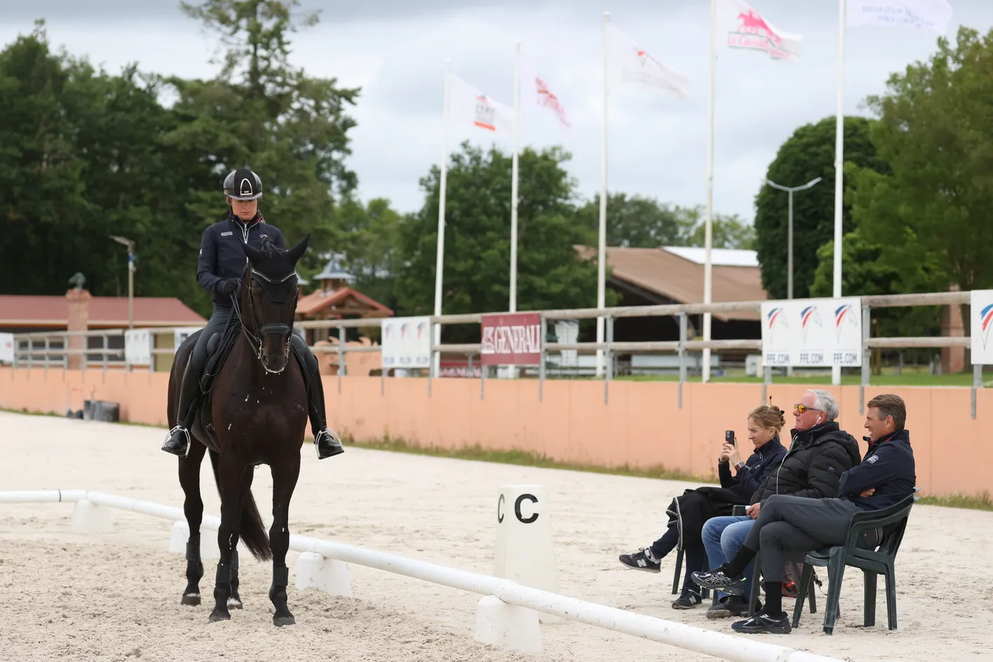 En plus de ceux présents sur la longue liste olympique, d'autres couples, comme Anne-Sophie Serre et Jibraltar de Massa, étaient présents aux Parc équestre fédéral.