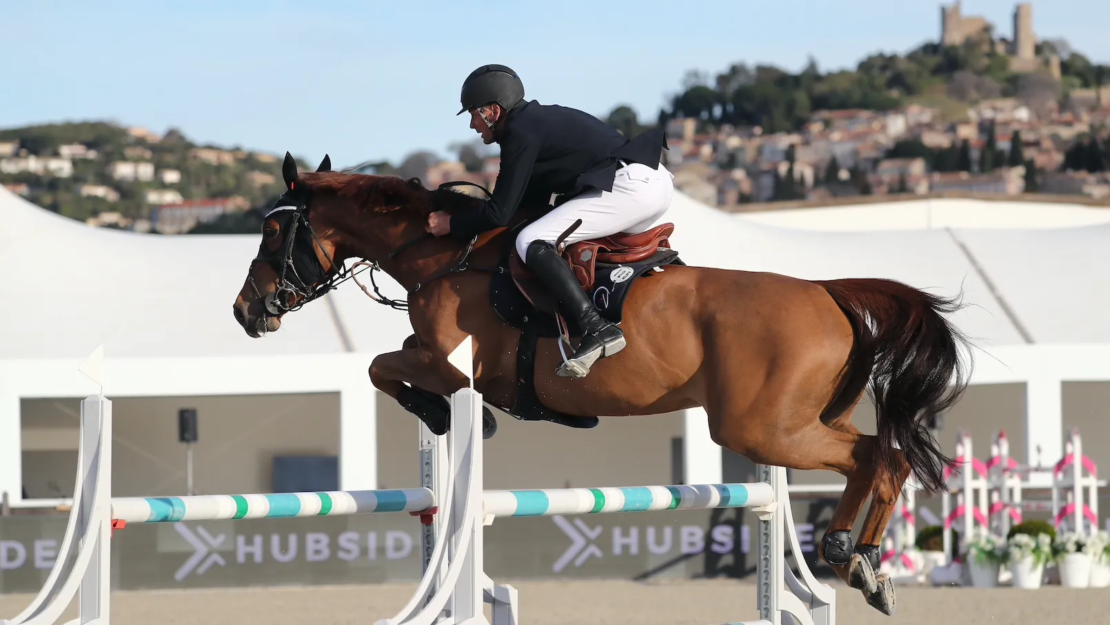Jérôme Hurel et Elektra du Val Henry à Grimaud en avril dernier.