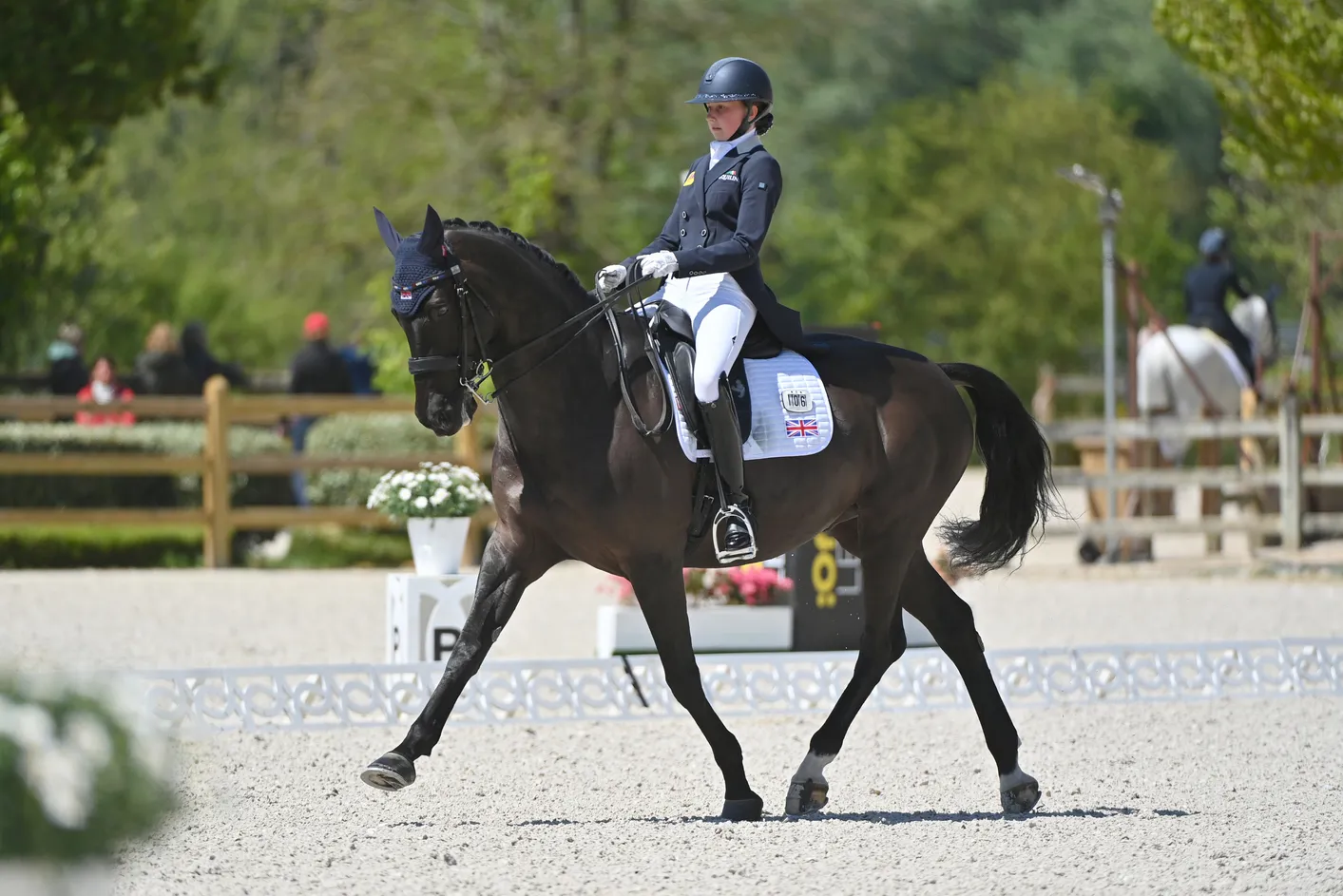 Ruby Hughes présente ici Extra Time P au CDIOJ du Mans l'an passé