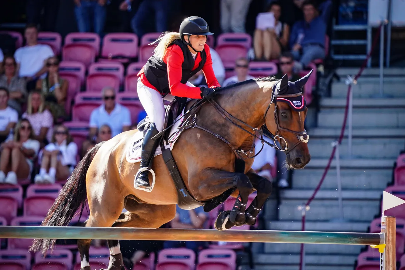 Ici aux championnats du monde à Herning, Katharina Rhomberg et Cuma ont signé un double sans-faute aujourd'hui.