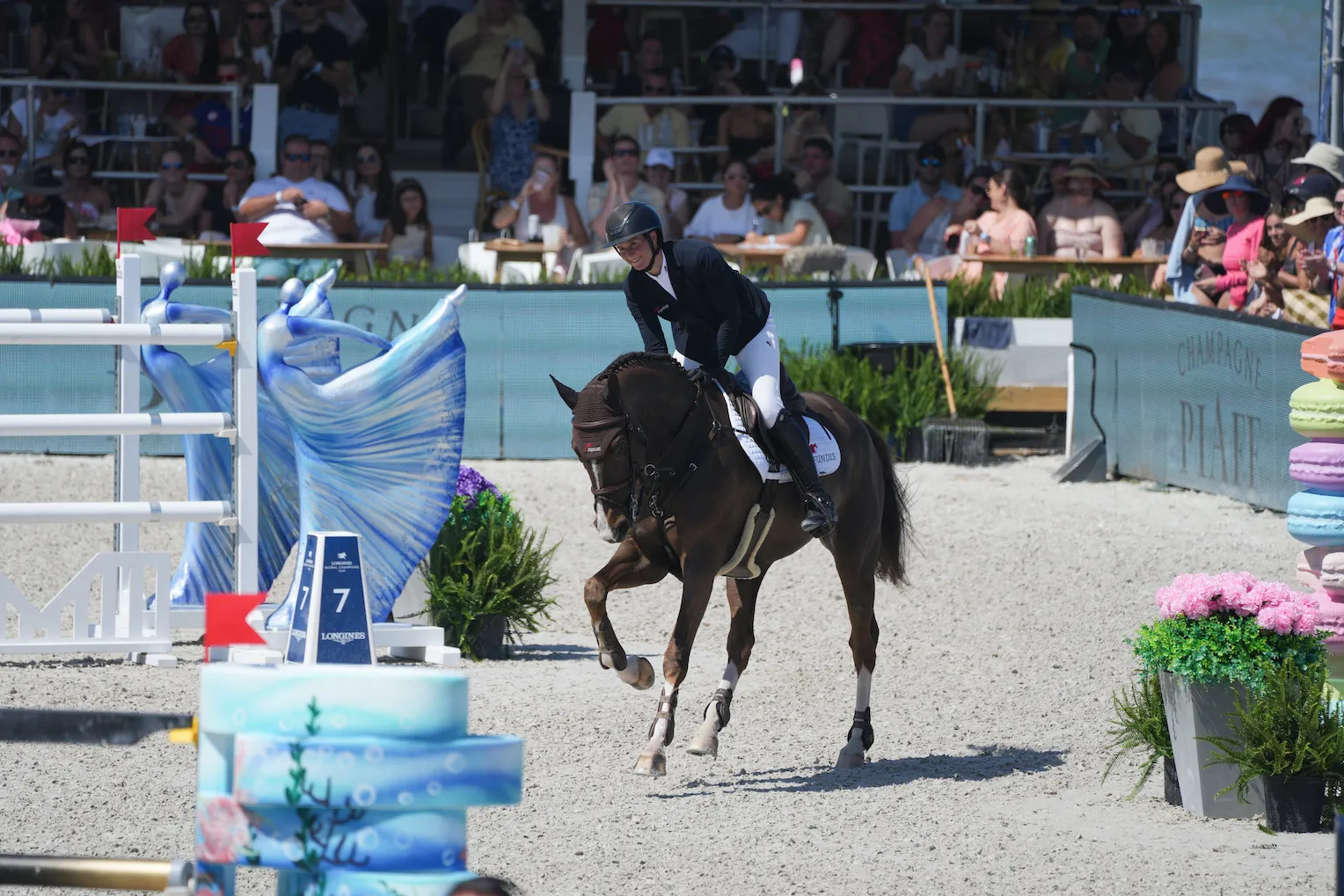 Heureuse Katrin Eckermann après son barrage.