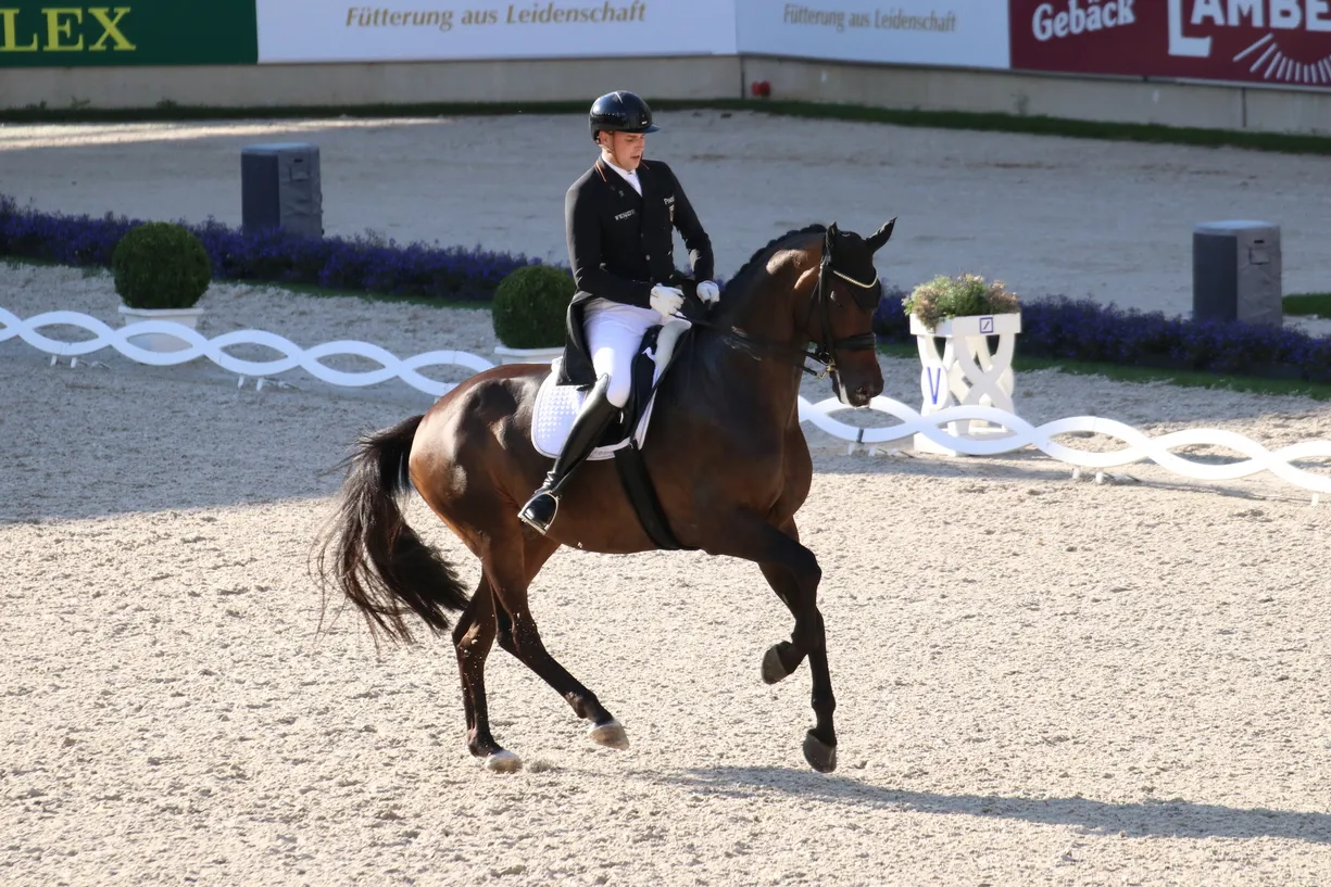 Frederic Wandres et Bluetooth OLD sur le chemin de la victoire dans le Spécial du CDI 4* d'Aix-la-Chapelle.