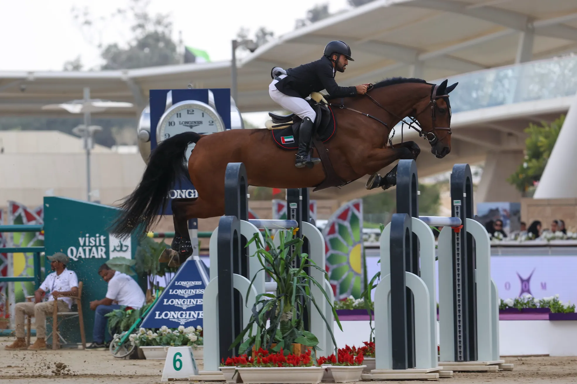 L'Émirien Abdullah Mohd Al Marri et James V.D Oude Heihoef.