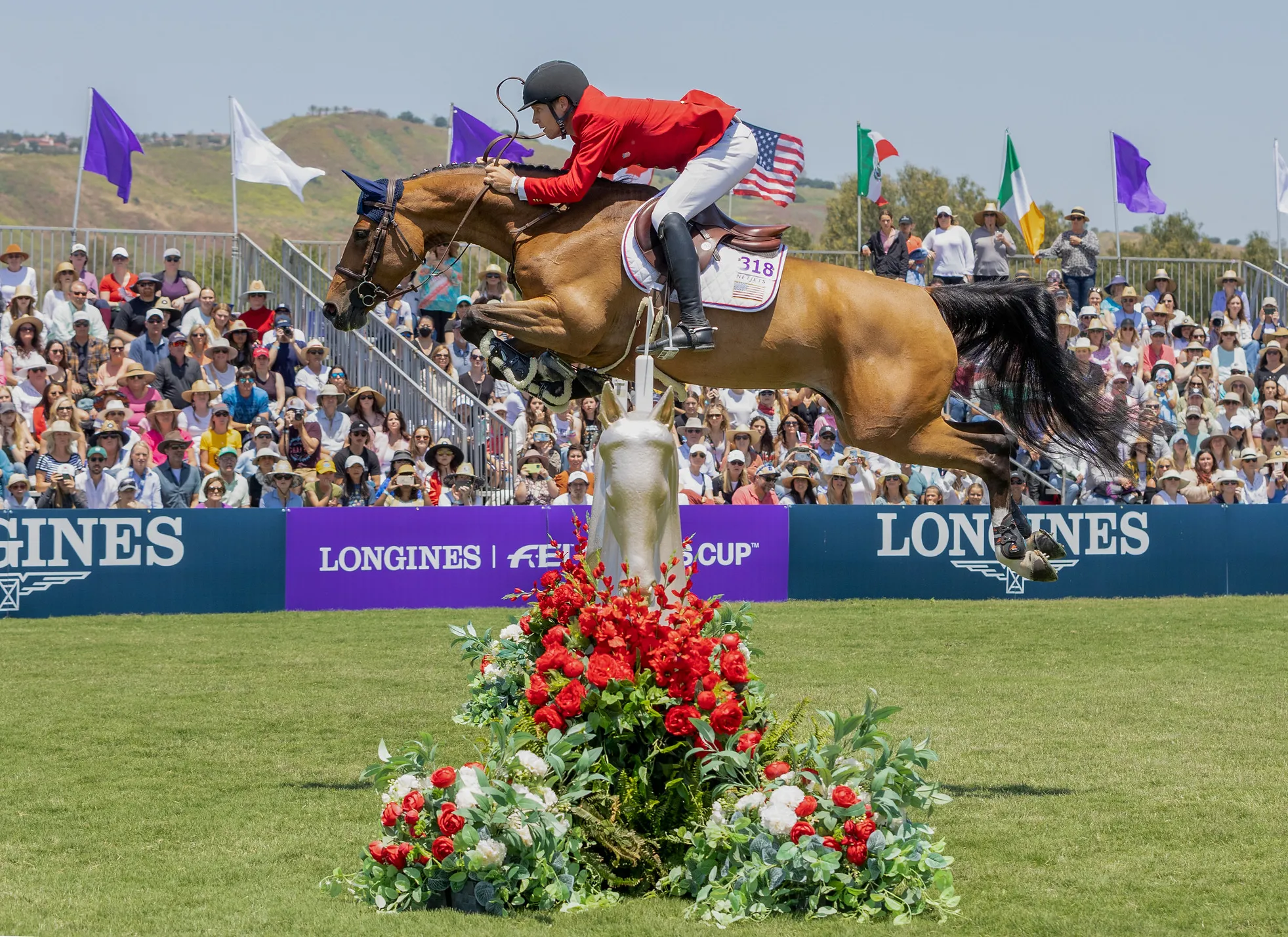 Karl Cook et Kalinka van't Zorgvliet dans la Coupe des nations du CSIO 5* de San Juan Capistrano.