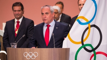 Ingmar de Vos lors de sa première élection au CIO en 2017 à Lima, au Pérou. 