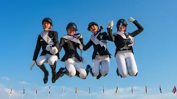 Comme chez les Juniors, Jeunes Cavaliers et moins de vingt-cinq ans, l’Allemagne s’est parée d’or aux championnats d’Europe Enfants