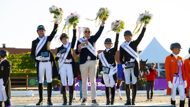 Belgische dressuurteam pakt goud