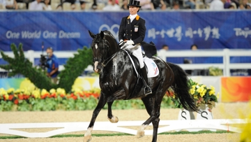 Salinero et Anky van Grunsven lors des Jeux olympiques de 2008.