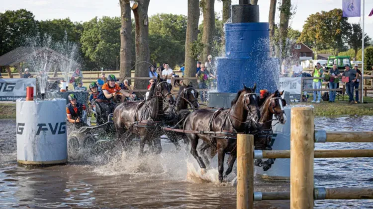 Bram Chardon heeft in Duitsland zijn vierde Europese titel vierspannen behaald.