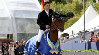 L’ère de Vains ne pouvait pas mieux se terminer pour Valentin Pacaud, qui a mené Garance de Vains au titre de vice-championne du monde des chevaux de six ans dimanche dernier à Lanaken.