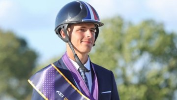 Côme Boisteau aux championnats d'Europe d'attelage U25 à Flyinge
