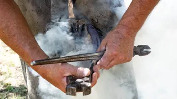 La technique du ferrage à chaud a longtemps été la (quasi) seule réponse pour la protection des sabots. Cette dernière est désormais secondée par des alternatives sans métal: semelles, fers plastiques ou hipposandales.