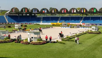 La première épreuve de dressage des Mondiaux d'Aix-la-Chapelle se tiendra demain au sein du stade de la Soers, aménagé pour l'occasion. 