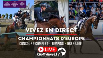 Cet été, ClipMyHorse.tv diffuse les championnats d’Europe des trois disciplines olympiques