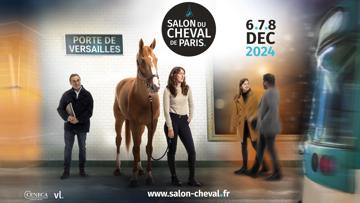 Mercredi soir, les organisateurs ont également dévoilé l'affiche de ce nouveau Salon du cheval de Paris.