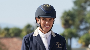 Ici au CSI 4* d'Ascona en septembre dernier, Abdullah Alsharbatly a remporté le Grand Prix 5* de Doha ce 27 janvier avec Alamo