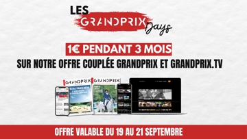 1€ pendant 3 mois sur notre offre couplée GRANDPRIX et GRANDPRIX.tv