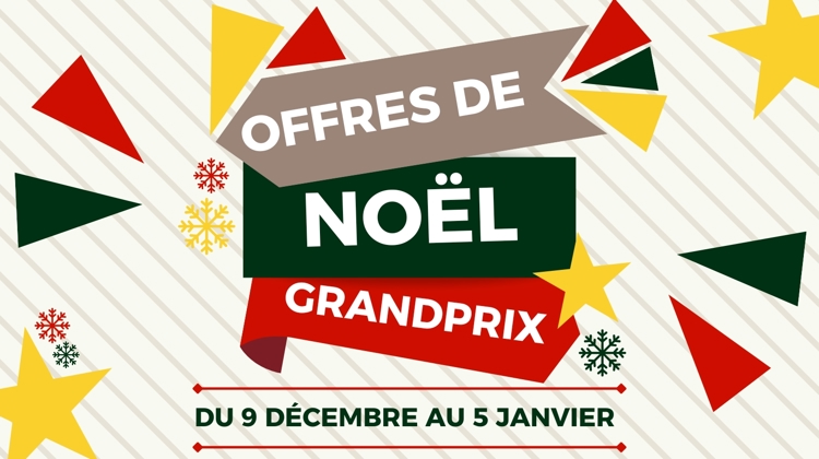 Profitez des offres de Noël GRANDPRIX ! 