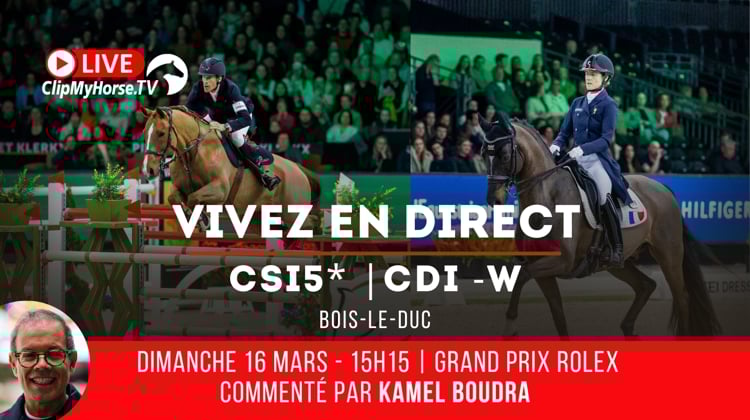 Suivez le CHI-W de Bois-le-Duc en direct et en intégralité sur ClipMyHorse.tv