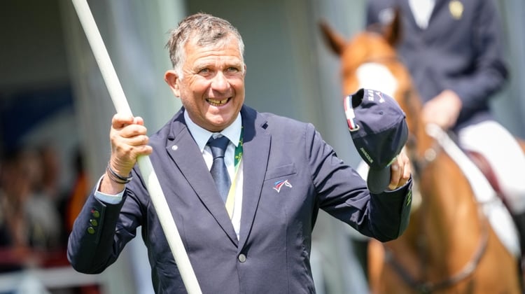 Édouard Coupérie lors de la parade des nations du Jumping international de La Baule.