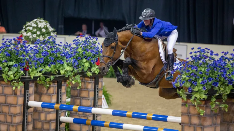 Vagabond de la Pomme avait terminé deuxième de la finale de la Coupe du monde de Las Vegas en 2015 avec Pénélope Leprevost