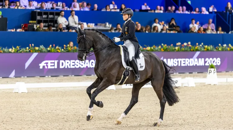 Ici à Amsterdam fin janvier, Isabell Werth et Wendy*de Fontaine ont pris part au test de la nouvelle reprise envisagée pour le Grand Prix il y a quelques jours