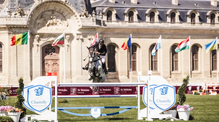 Cet après-midi, Rodrigo Giesteira Almeida et Karonia.L ont brillament remporté le Grand Prix de la Ville de Chantilly.