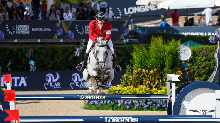Richard Vogel et Cloudio ont porté l’Allemagne à la victoire en finale de la Ligue des nations Longines, cet après-midi à Barcelone