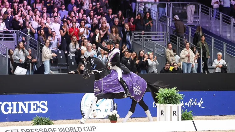 Comme en 2025, Justin Verboomen et Zonik Plus se sont imposés dans le Grand Prix du CDI-W de Lyon ce matin.