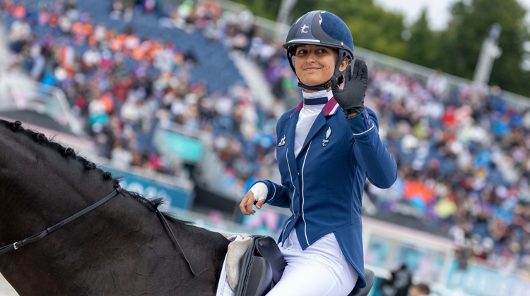 Chiara Zenati en sortie de piste après sa première épreuve