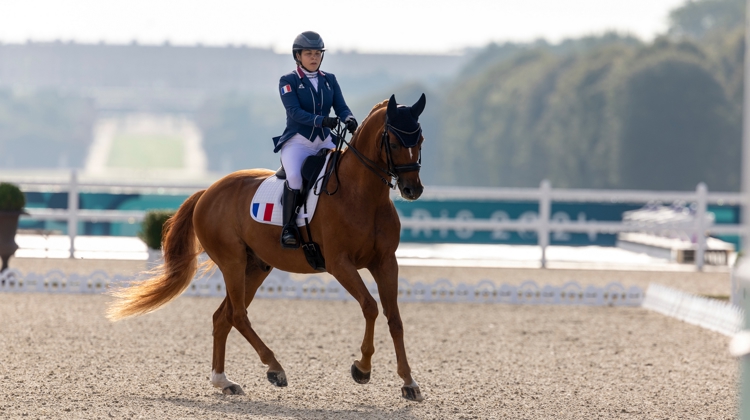 Alexia Pittier sur la piste de Versailles ce matin
