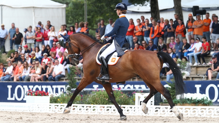 Daphne Van Peperstraten s'est imposée dans le championnat d'Europe Juniors de dressage.