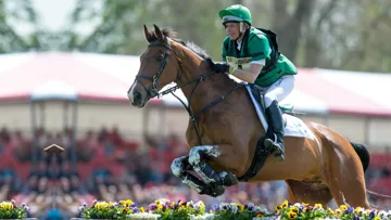 Mary King et Imperial Cavalier au CCI 5*-L de Badminton en 2013.
