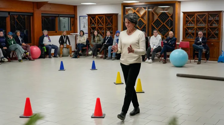 Véronique Bartin a animé un atelier nommé “Équilibre et méthode Alexander, des exercices concrets pour vos cavaliers adultes”.