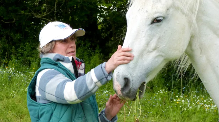 Cendrine Dutrait choyait ici sa retraitée Chou’Pom.