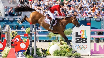 Karl Cook, médaillé d’argent par équipes à Paris sur Caracole de la Roque, avait plébiscité les installations de Santa Anita, où il a gagné un Grand Prix Coupe du monde le 23 novembre.