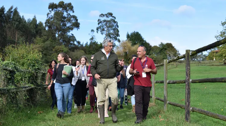 Les participants ont notamment pu visiter deux exploitations agricoles asturiennes.