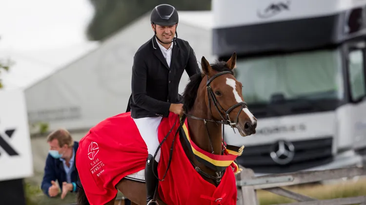 Als 4-jarige werd Quick Diamant HR kampioen van België met Ruben Houben in het zadel