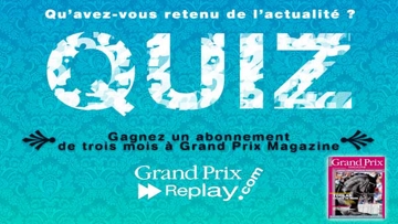 Le Quiz Grand Prix Replay du 18 février