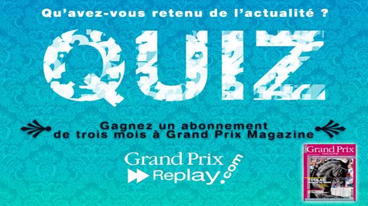 Le Quiz Grand Prix Replay du 18 février