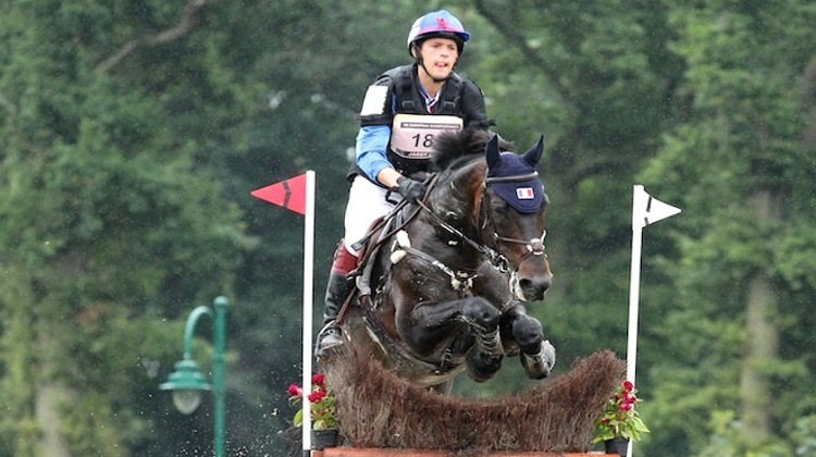 Robin Boulanger et Orphéo des Sablons ont pris la deuxième place au provisoire chez les Juniors après un test de cross très pluvieux ! © PSV Morel