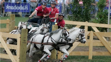 Le champion du monde d'attelage à quatre poneys, le Néerlandais Bram Chardon tentera de conserver son titre, ce week-end, à Pau © Rinaldo de Craen/FEI