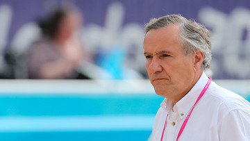 Serge Lecomte, président de la FFE, lors des Jeux olympiques de Londres. Crédit Scoopdyga