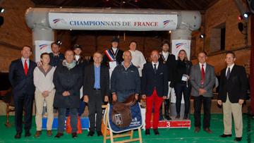 Remise des prix de du championnat de France Amateur Élite CCE à Pompadour, ce week-end. Photo Cédric Vlemmings/FFE