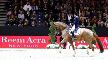 Ulla Salzgeber a marqué de précieux points dans le circuit Coupe du monde grâce à sa victoire à Neumünster sur Herzruf's Erbe. Photo Scoopdyga (archives)