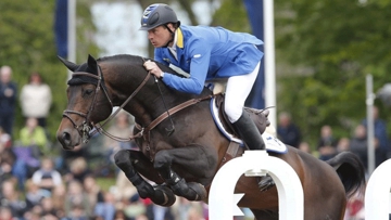 Christian Ahlmann, vainqueur l'an passé, tentera à nouveau sa chance cette année au Global Champions Tour d'Hambourg. Photo Stefano Grasso