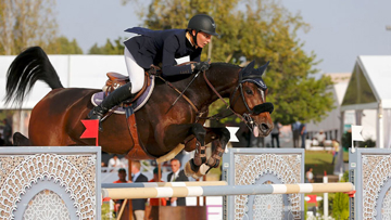Nadja Peter-Steiner et Celeste 26 ont signé le seul et unique double sans-faute d'un Grand Prix particulièrement sélectif, cet après-midi à Rabat. Photo R&B Presse
